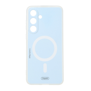 قاب Colorful Magic طرح مگ سیف محافظ لنزدار Samsung Galaxy S25 FE - آبی روشن