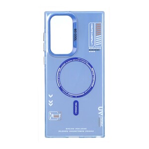 قاب SO COOL طرح مگ سیف RT مدل Samsung Galaxy S22 Ultra - آبی