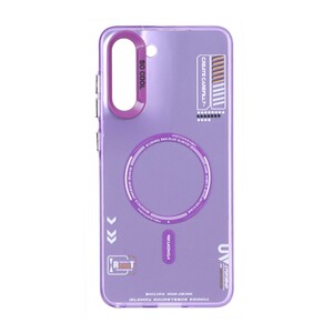 قاب SO COOL طرح مگ سیف RT مدل Samsung Galaxy S21 FE - بنفش