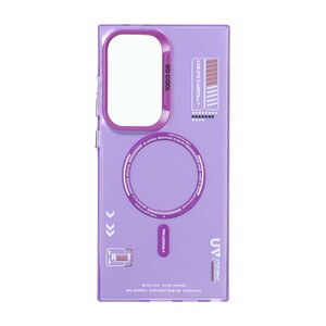 قاب SO COOL طرح مگ سیف RT مدل Samsung Galaxy S24 Ultra - بنفش