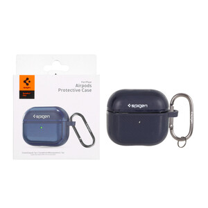 کیس ایرپاد اورجینال طرح کربن Spigen Durapro Flex مدل Apple Airpods 3 - سرمه ای