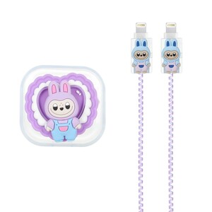 ست محافظ کابل و شارژر اسپینری فانتزی اپل 20 وات - طرح 97