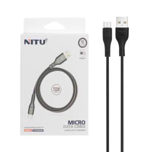 کابل شارژ پاوربانک فست اندروید NITU مدل NC250B - مشکی (گارانتی 18 ماه تعویض نیکان همراه)