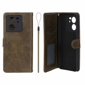 کیف موبایل مگنتی درجه یک داخل خز MNC Plus مدل Xiaomi Mi 13T / Mi 13T Pro - سبز زیتونی