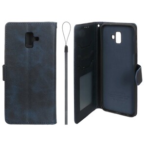 کیف موبایل مگنتی درجه یک داخل خز MNC Plus مدل Samsung Galaxy J6 Plus / J610 - سرمه ای