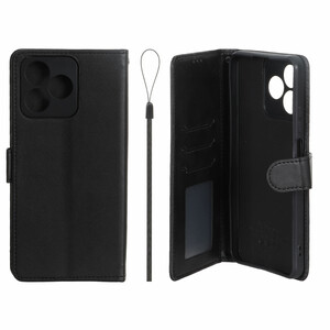 کیف موبایل مگنتی درجه یک داخل خز MNC Plus مدل Realme C53 / C51 / Note 50 - مشکی