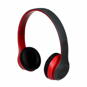 هدفون بی سیم مدل P47-طوسی قرمز