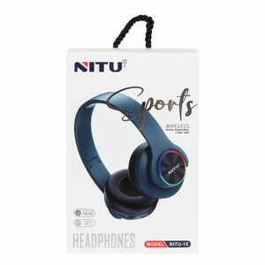 هدفون بی سیم NITU مدل 15 - مشکی (گارانتی 18 ماه تعویض نیکان همراه)