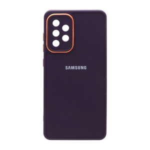 قاب Copper دور لنز متال لوگودار Samsung Galaxy A52 / A52s - بنفش