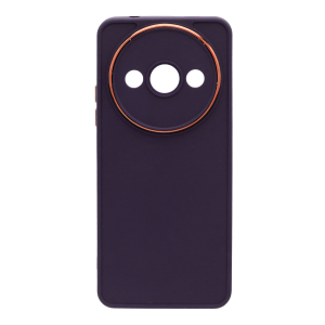 قاب Copper دور لنز متال Xiaomi A3 / A3x / poco C61 - بادمجانی