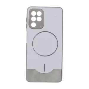 قاب Line Case جیر MagSafe فلزی محافظ لنزدار Samsung Galaxy A22 4G / M22 / M32 4G / F22 - طوسی