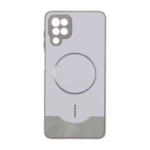قاب Line Case جیر MagSafe فلزی محافظ لنزدار Samsung Galaxy A12 / M12 / F12 - طوسی