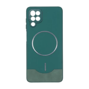 قاب Line Case جیر MagSafe فلزی محافظ لنزدار Samsung Galaxy A12 / M12 / F12 - سبز