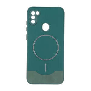 قاب Line Case جیر MagSafe فلزی محافظ لنزدار Samsung Galaxy A11 / M11 - سبز