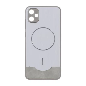 قاب Line Case جیر MagSafe فلزی محافظ لنزدار Samsung Galaxy A05 - طوسی