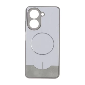 قاب Line Case جیر MagSafe فلزی محافظ لنزدار Xiaomi Redmi A5 / Poco C71 - طوسی