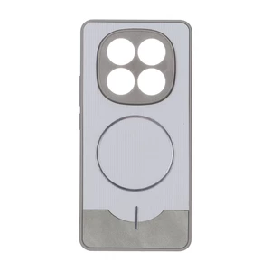 قاب Line Case جیر MagSafe فلزی محافظ لنزدار Xiaomi Redmi Note 14 Pro 4G - طوسی