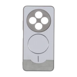 قاب Line Case جیر MagSafe فلزی محافظ لنزدار Xiaomi Redmi 14C / Redmi A4 / Poco C75 - طوسی