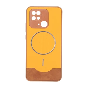 قاب Line Case جیر MagSafe فلزی محافظ لنزدار Xiaomi Redmi 10C / Redmi 10 Power / Poco C40 - نارنجی