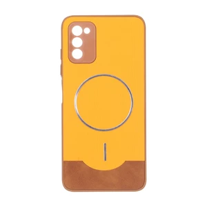 قاب Line Case جیر MagSafe فلزی محافظ لنزدار Samsung Galaxy A03s / A02s - نارنجی