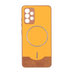 قاب Line Case جیر MagSafe فلزی محافظ لنزدار Samsung Galaxy A32 4G - نارنجی