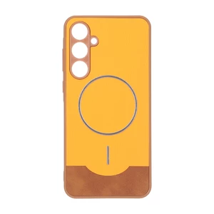 قاب Line Case جیر MagSafe فلزی محافظ لنزدار Samsung Galaxy A35 - نارنجی