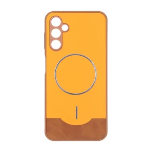 قاب Line Case جیر MagSafe فلزی محافظ لنزدار Samsung Galaxy A14 - نارنجی