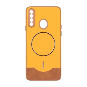 قاب Line Case جیر MagSafe فلزی محافظ لنزدار Samsung Galaxy A20s - نارنجی