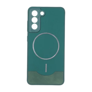 قاب Line Case جیر MagSafe فلزی محافظ لنزدار Samsung Galaxy S21 FE - سبز