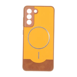 قاب Line Case جیر MagSafe فلزی محافظ لنزدار Samsung Galaxy S21 FE - نارنجی