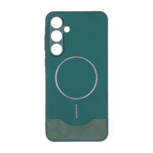 قاب Line Case جیر MagSafe فلزی محافظ لنزدار Samsung Galaxy A55 - سبز