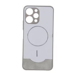 قاب Line Case جیر MagSafe فلزی محافظ لنزدار Xiaomi Redmi 12 / Poco M6 Pro 5G - طوسی