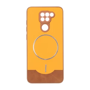 قاب Line Case جیر MagSafe فلزی محافظ لنزدار Xiaomi Redmi Note 9 / Redmi 10X 5G / Redmi 10X Pro 5G - نارنجی