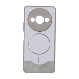 قاب Line Case جیر MagSafe فلزی محافظ لنزدار Xiaomi Redmi A3 / A3x / Poco C61 - طوسی