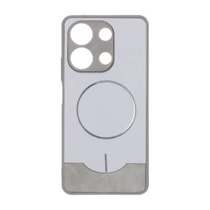 قاب Line Case جیر MagSafe فلزی محافظ لنزدار Xiaomi Redmi Note 13 4G - طوسی