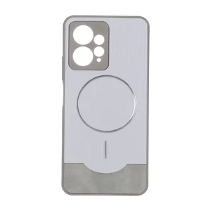 قاب Line Case جیر MagSafe فلزی محافظ لنزدار Xiaomi Redmi Note 12 4G - طوسی