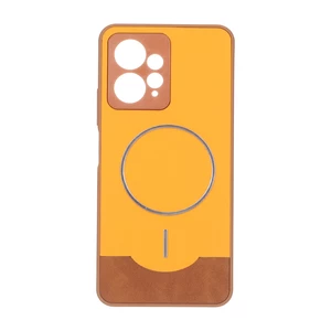 قاب Line Case جیر MagSafe فلزی محافظ لنزدار Xiaomi Redmi Note 12 4G - نارنجی