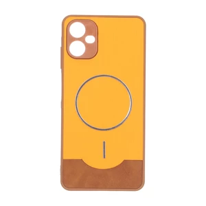 قاب Line Case جیر MagSafe فلزی محافظ لنزدار Samsung Galaxy A06 - نارنجی