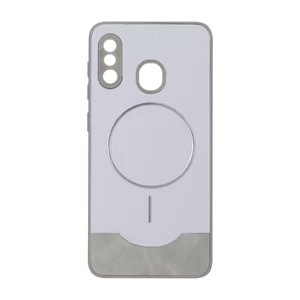 قاب Line Case جیر MagSafe فلزی محافظ لنزدار Samsung Galaxy A30 / A20 - طوسی