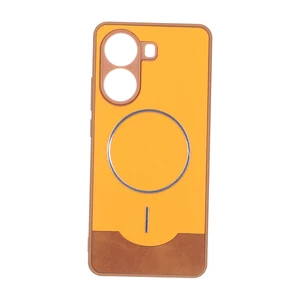 قاب Line Case جیر MagSafe فلزی محافظ لنزدار Xiaomi Poco X7 Pro - نارنجی
