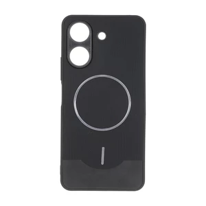 قاب Line Case جیر MagSafe فلزی محافظ لنزدار Xiaomi Redmi 13C / Poco C65 - مشکی