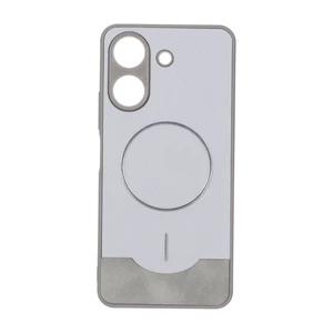 قاب Line Case جیر MagSafe فلزی محافظ لنزدار Xiaomi Redmi 13C / Poco C65 - طوسی
