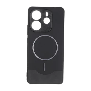 قاب Line Case جیر MagSafe فلزی محافظ لنزدار Xiaomi Redmi Note 14 4G - مشکی