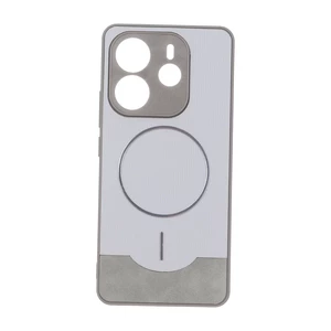 قاب Line Case جیر MagSafe فلزی محافظ لنزدار Xiaomi Redmi Note 14 4G - طوسی