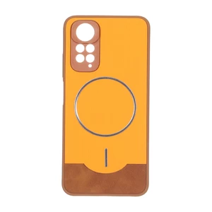 قاب Line Case جیر MagSafe فلزی محافظ لنزدار Xiaomi Redmi Note 11 4G / Redmi Note 11S - نارنجی