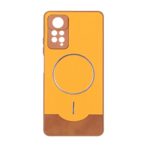 قاب Line Case جیر MagSafe فلزی محافظ لنزدار Xiaomi Redmi Note 12 Pro 4G / Redmi Note 11 Pro - نارنجی