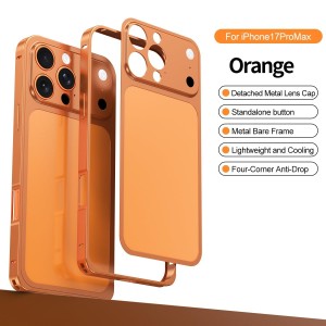 کاور تبدیل پشت گوشی بامپردار Apple iPhone 15 Pro Max به Apple iPhone 17 Pro Max - نقره ای (پک دار)