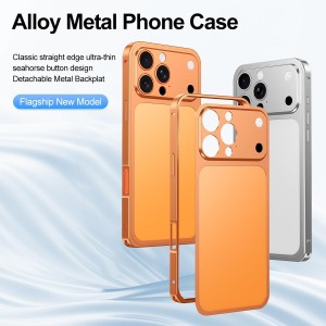 کاور تبدیل پشت گوشی بامپردار Apple iPhone 15 Pro Max به Apple iPhone 17 Pro Max - نقره ای (پک دار)