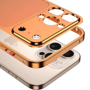 کاور تبدیل پشت گوشی بامپردار Apple iPhone 15 Pro Max به Apple iPhone 17 Pro Max - نقره ای (پک دار)