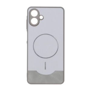 قاب Line Case جیر MagSafe فلزی محافظ لنزدار Samsung Galaxy A07 - طوسی